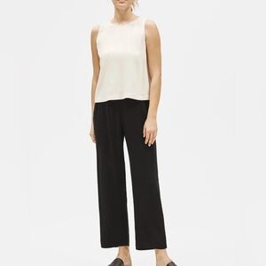 Eileen Fisher Black - Charcoal Grey Straight Leg Pants